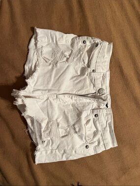 Aeropostale White Vintage High Rise Shorty